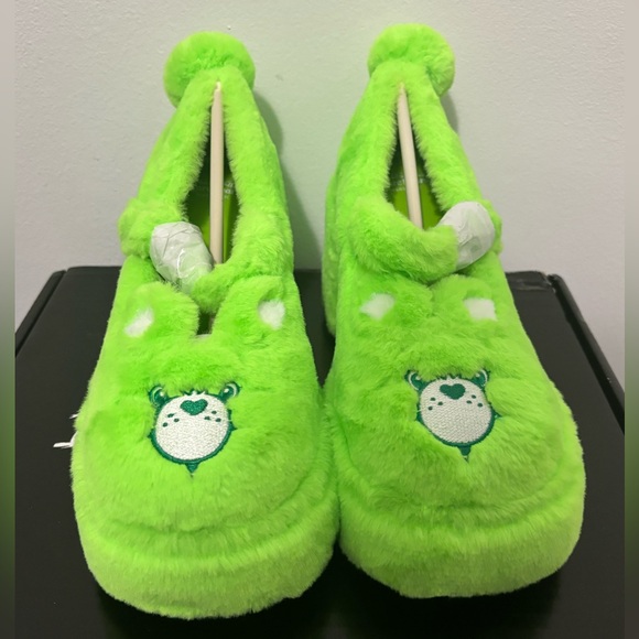 NIB Dolls Kill x Care Bears Green Love A lot Platform Mary Janes - Picture 5 of 12